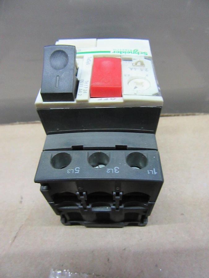 Used SCHNEIDER MANUAL MOTOR STARTER GV2ME08 2.5-4 AMP 600 VAC 3 HP **WARRANTY**