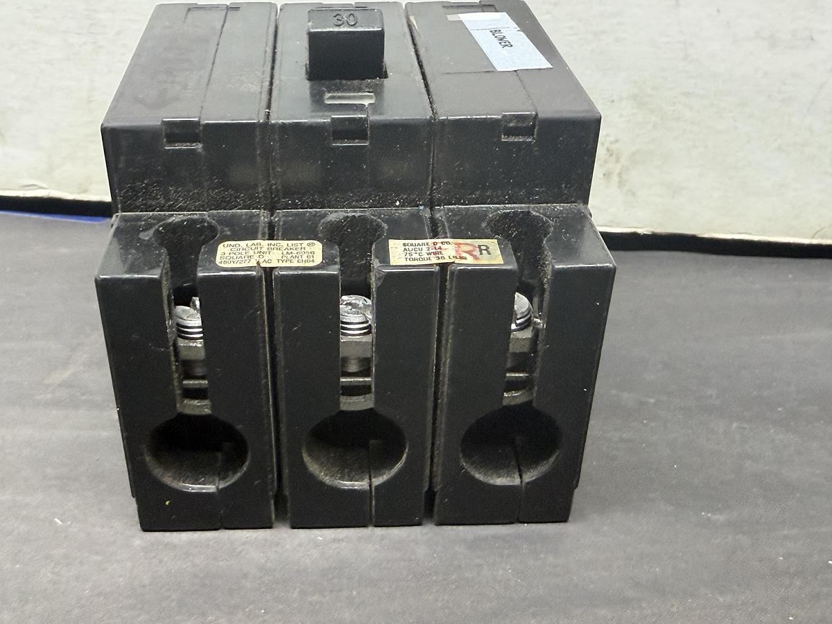 Used MARATHON FUSE HOLDER 6R60A3B 600 VOLT 60 AMP FOR CLASS R FUSES