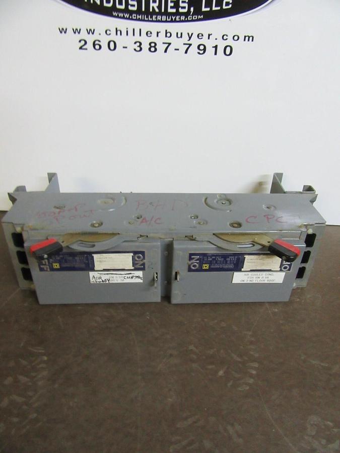 Used SQUARE D QMB SAFETY DISCONNECT SWITCH QMB362T 60 AMP 600 VAC 3-POLE 50 HP