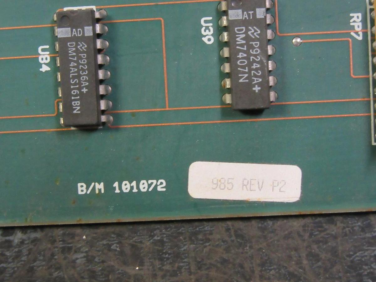 Used EXIDE ELECTRONICS EE PARALLEL I/0 CIRCUIT BOARD 118302776 REV P1 101072985 P2