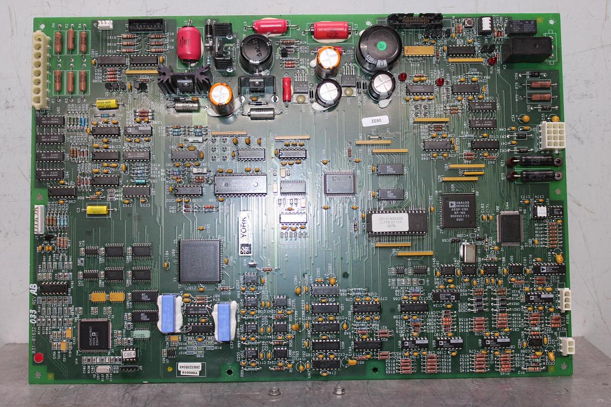 Used YORK OPTISPEED VSD CONTROL CIRCUIT BOARD 031-01632-033 REV. X