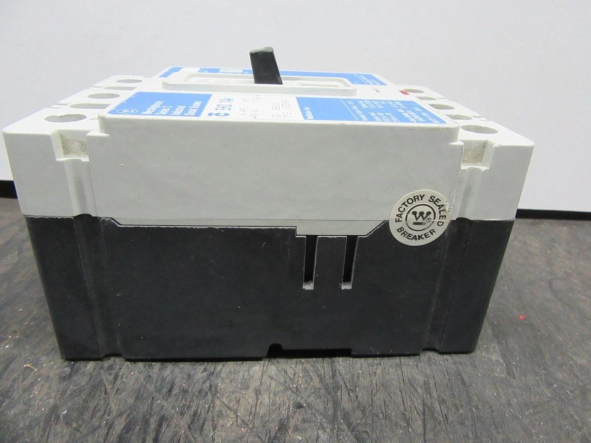 Used CUTLER HAMMER CIRCUIT BREAKER EHD3100 100 AMP 3-POLE 480 VAC
