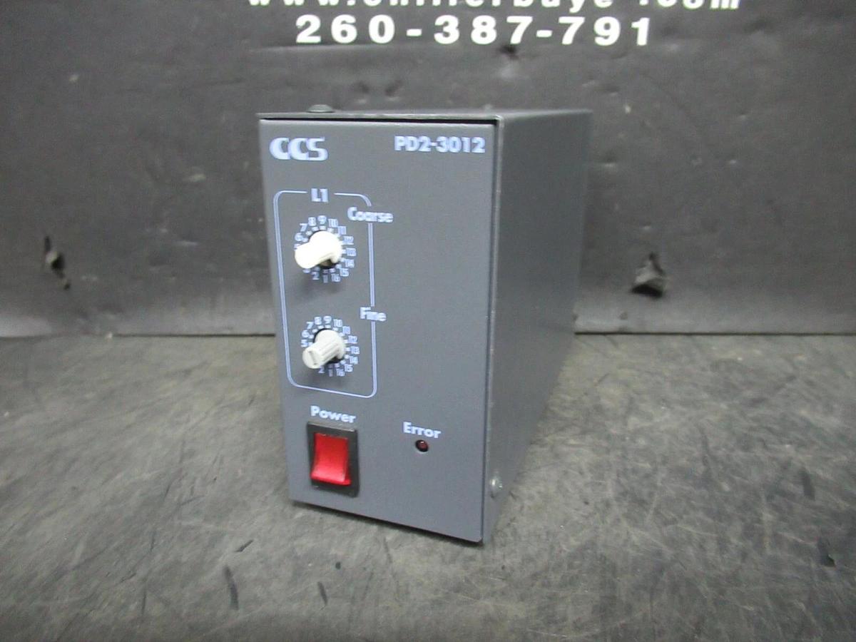 Used CCS 2 CHANNEL DIGITAL CONTROL UNIT PD2-3012 LED LIGHT POWER SUPPLY **WARRANTY**