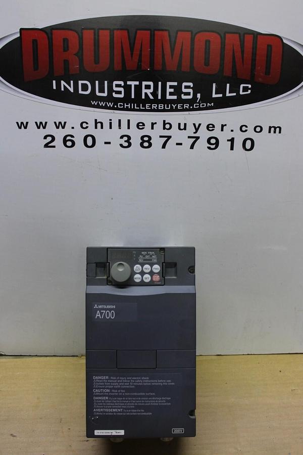 Used MITSUBISHI VARIABLE FREQUENCY INVERTER A700 FR-A720-00080-NA 240V 14A 3-PHASE