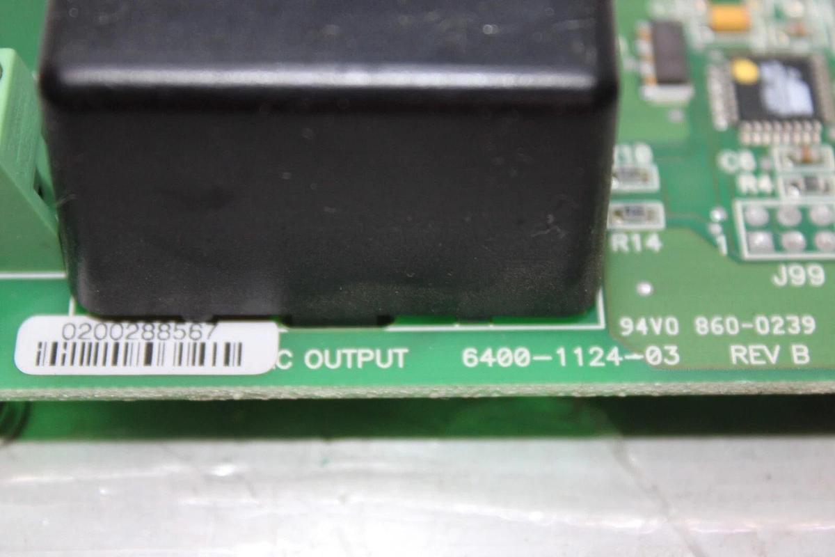 Used TRANE DUAL TRIAC OUTPUT CIRCUIT BOARD X13650734-04 REV. D 6400-1124-03 REV. B