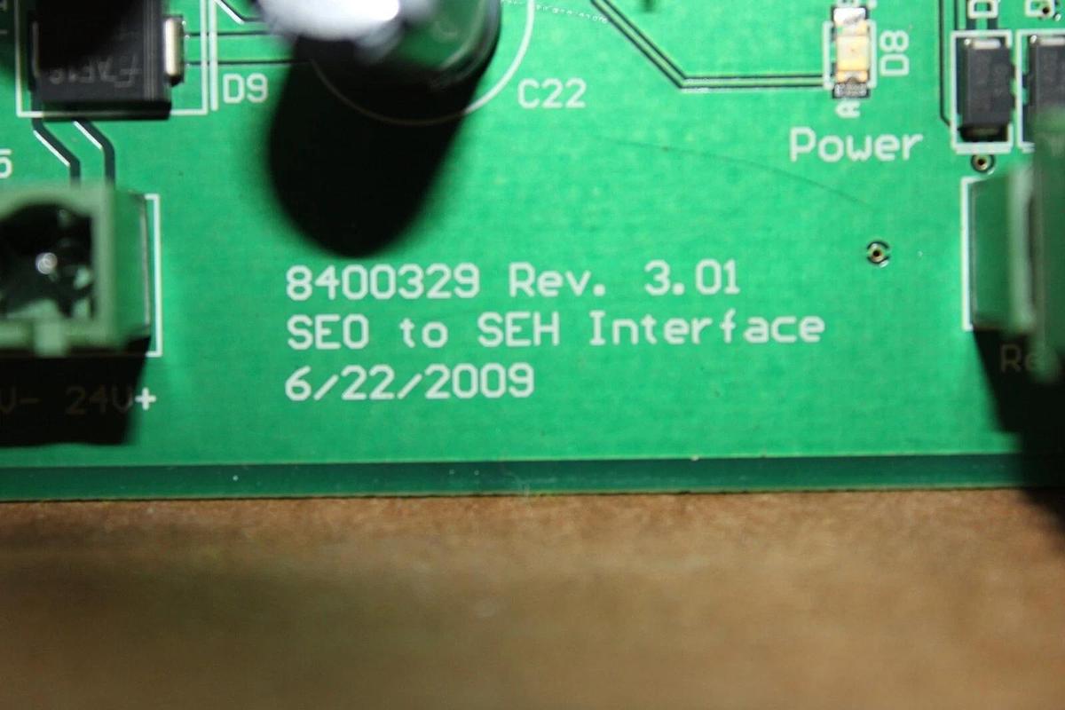 Used MCQUAY SPORLAN SEO TO SEH INTERFACE TRANSLATION CIRCUIT BOARD 8400329 REV. 3.01