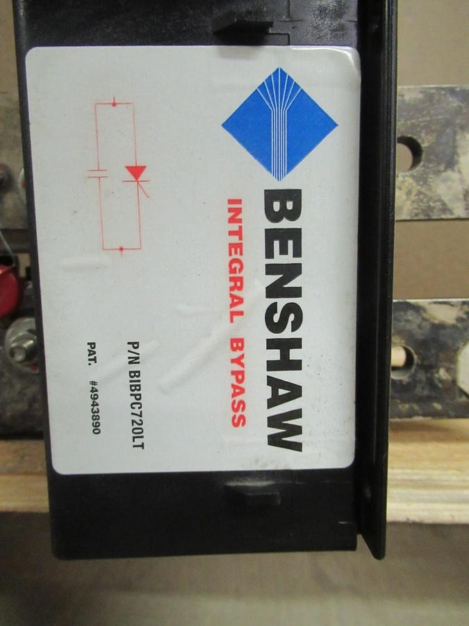 Used BENSHAW BIBPC720LT 460V INTEGRAL BYPASS / CONTACTOR CARRIER 179 AMP NGIDCBRSM6B