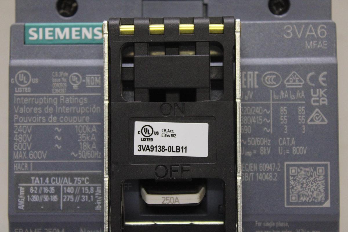 Used ABB MH HIGH INTERRUPTING CIRCUIT BREAKER 800 AMP 600 VAC 3-POLE