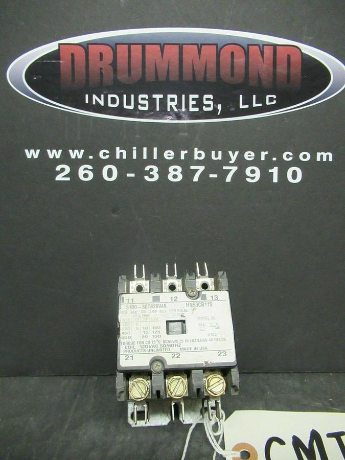 Used PRODUCTS UNLIMITED 3100-30T828WA 25 AMP 600 VAC 20 HP 35AMP/RES HN53CB115