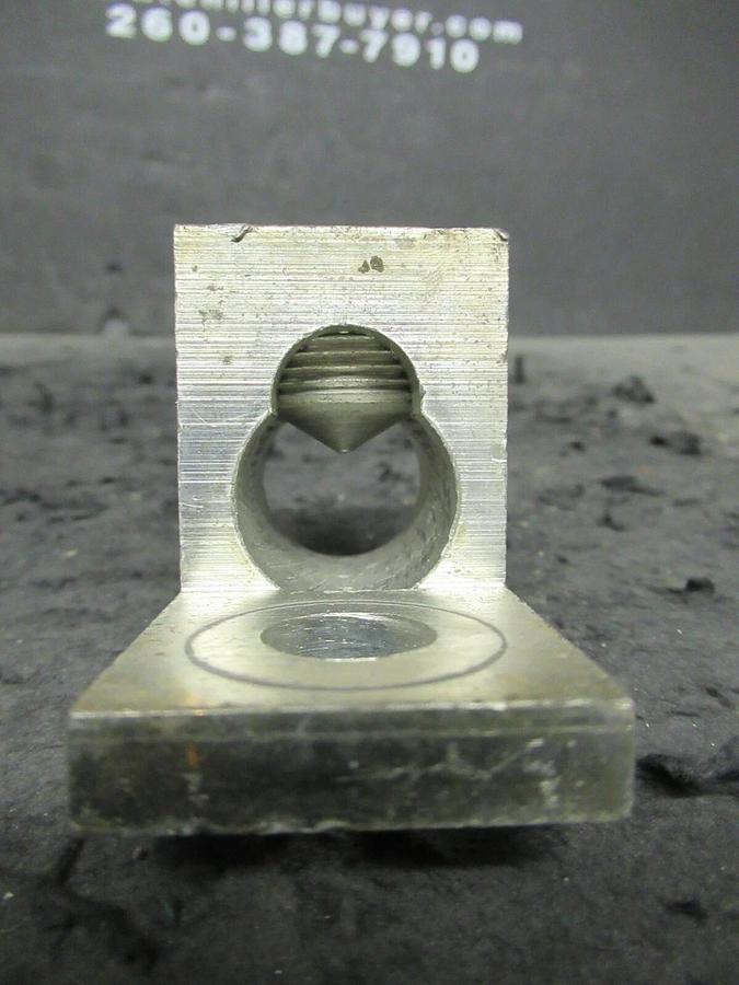 Used (6) QTY ILSCO D3096 1 (SINGLE) BARREL MECHANICAL CONNECTOR LUG TAP 600 MCM - 4