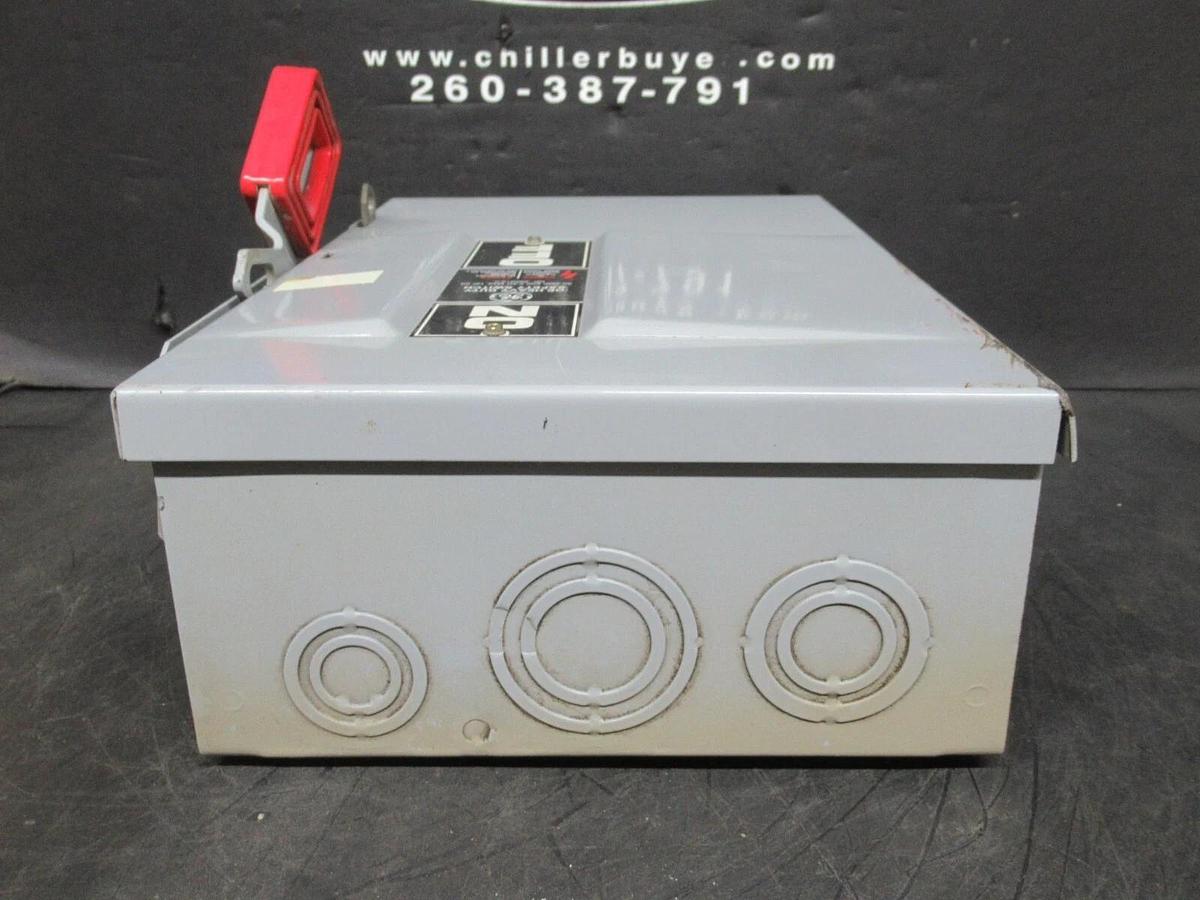 Used GE TYPE 1 ENCLOSED SAFETY SWITCH TH3361 MODEL: 7 30 AMP 600 VAC 20 HP *WARRANTY*