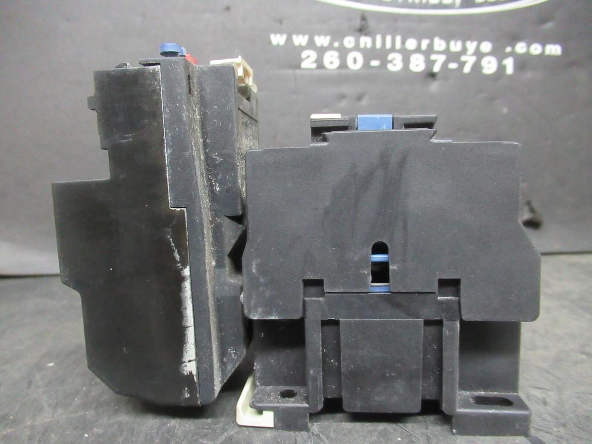Used TELEMECANIQUE STARTER LC1D12106 W/ OVERLOAD RELAY LR2-D1316 25 AMP 600 VAC 10 HP