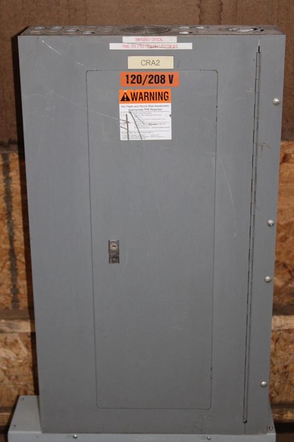 Used SQUARE D TYPE 1 MLO SERVICE PANEL NQOD442L225CU MHC35SHR 225 AMP 42-SLOT 240V