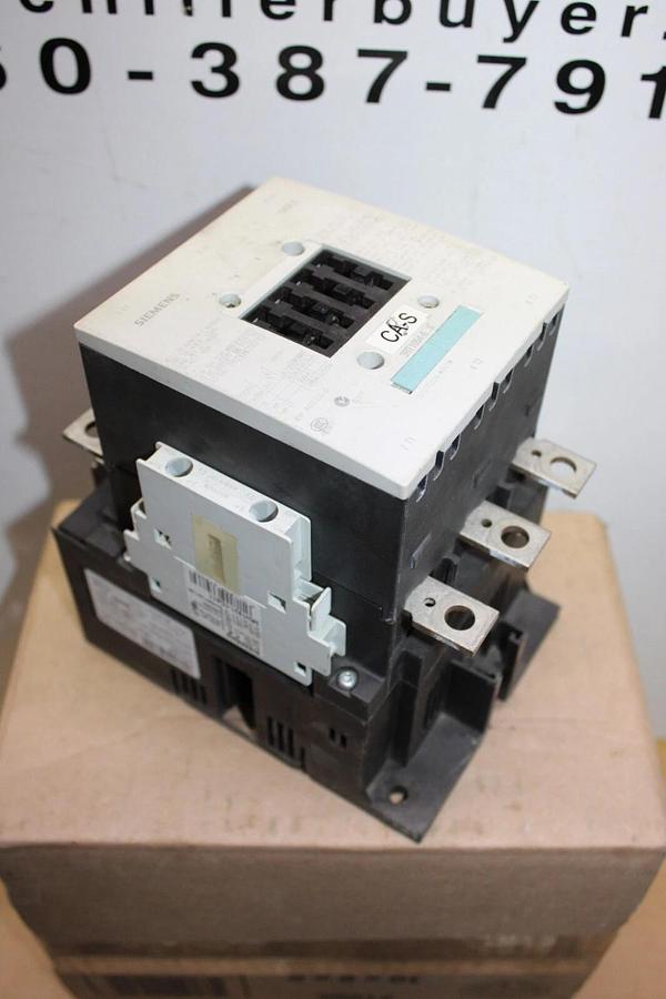 Used SIEMENS SIRIUS CONTACTOR 3RT1054-6 600 VAC 140 AMP 3-PHASE 125 HP COIL: 120V