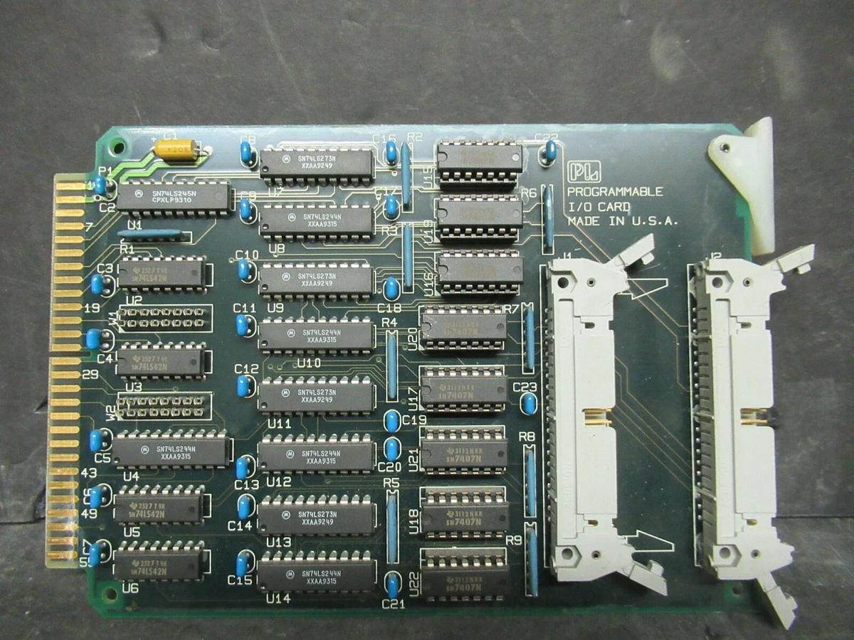 Used PL PROGRAMMABLE I/O CIRCUIT BOARD PWB110781-002 REV 001 **WARRANTY INCLUDED**