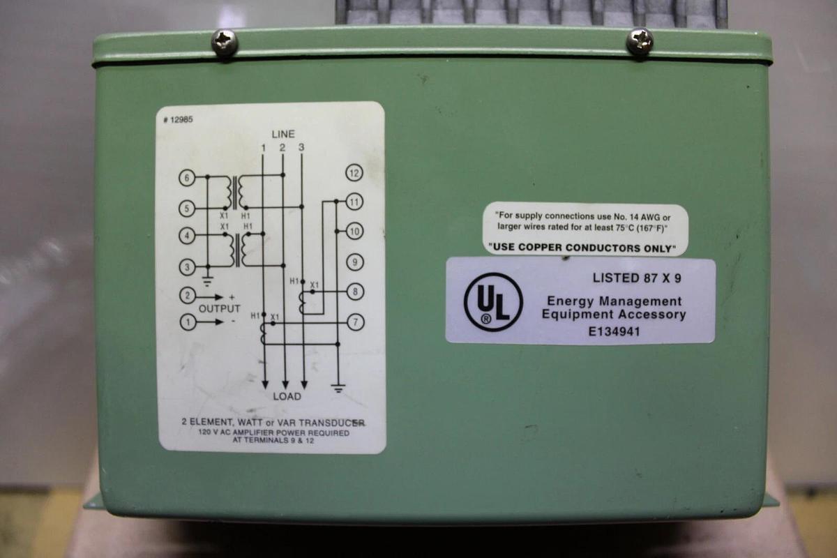 Used OHIO SEMITRONICS TRANSDUCER AGW-006E 600 VOLT 5 AMP 3 WATT **WARRANTY**
