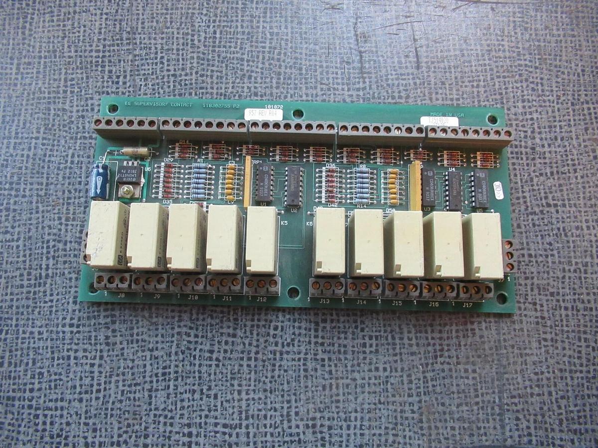 Used EXIDE ELECTRONICS EE SUPERVISORY CONTACT 118302755 P2 101072957 REV R04 BOARD