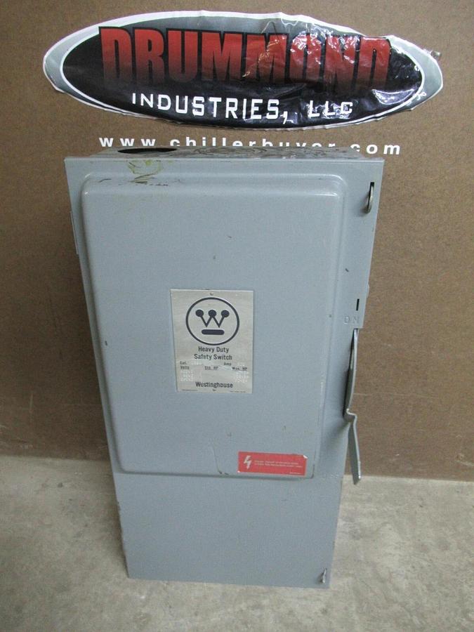 Used WESTINGHOUSE HEAVY-DUTY SAFETY SWITCH HU364 200 AMP 150 HP 600 VAC **WARRANTY**