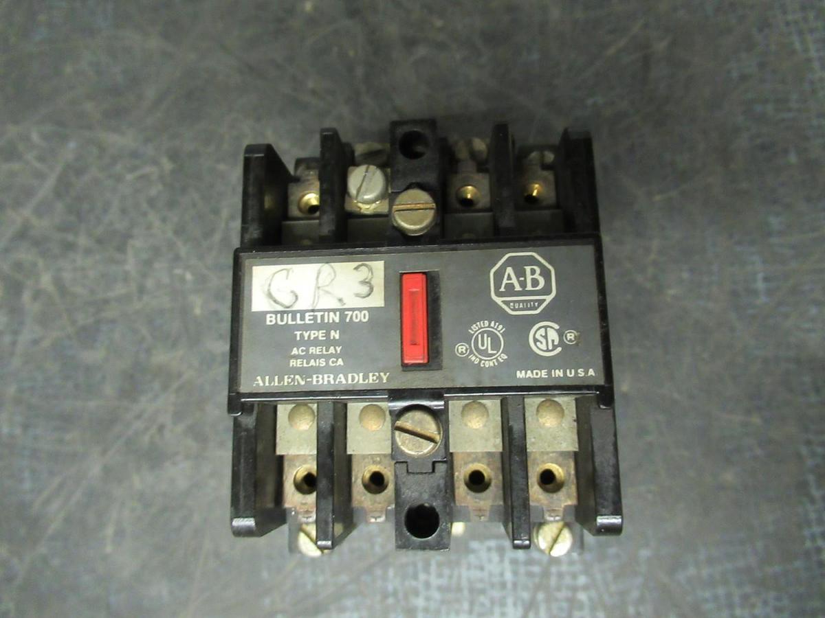 Used ALLEN-BRADLEY RELAY 700-N400A1 300V 7200VA COIL: 120V **WARRANTY**