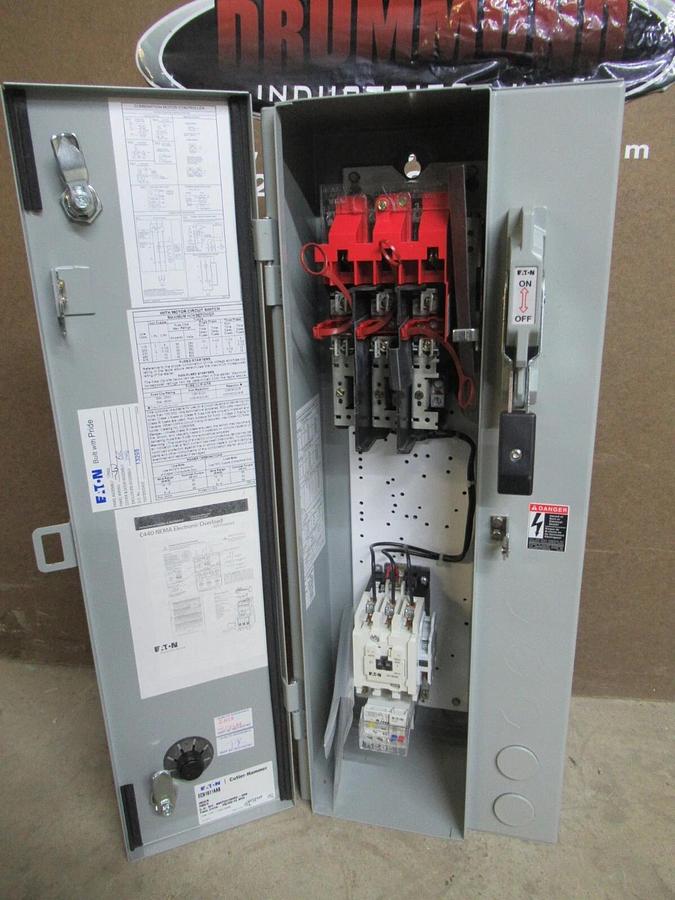 NEW SURPLUS EATON COMBINATION STARTER ECN1611AAB MODS: R63/C W/ AN19DN0 120 COIL