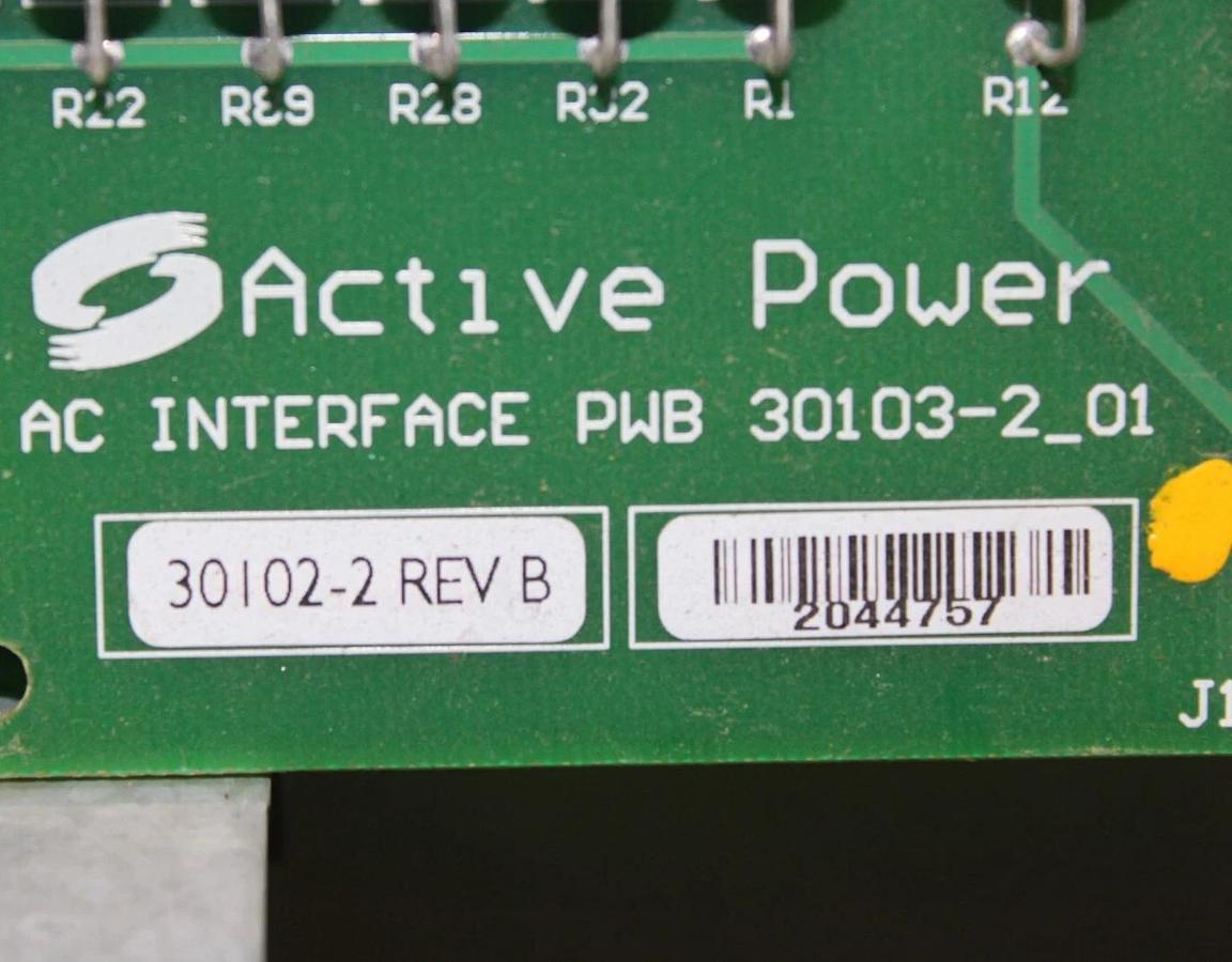 Used ACTIVE POWER AC INTERFACE PWB CIRCUIT BOARD 30103-2_01 30102-2 REV. B