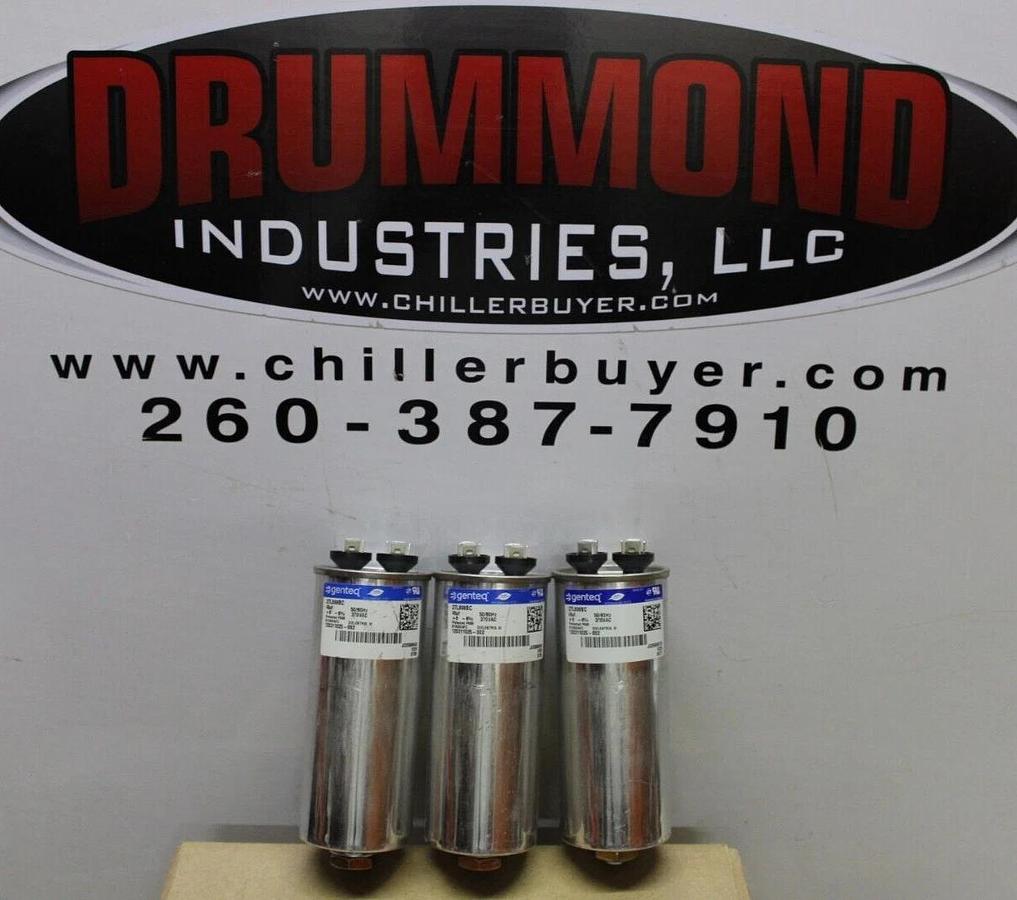 Used LOT OF 3 GENTEQ CAPACITOR 27L898BC 45uF 370 VAC 50/60 HZ **WARRANTY**