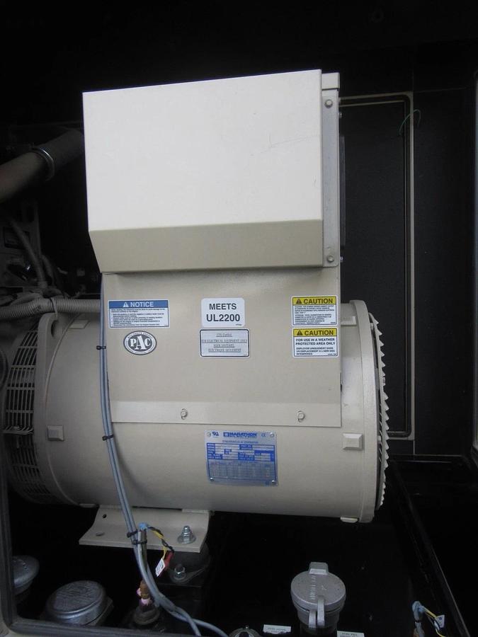 Used 50 KW DIESEL GENERATOR MTU 120/240 V  JOHN DEERE SOUND ENCLOSED 355 HRS  VIDEO