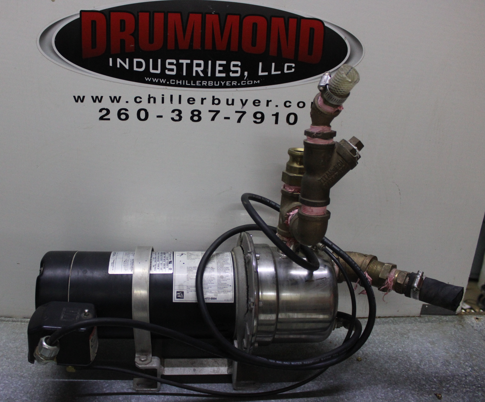 Used FLOTEC CENTRIFUGAL PUMP C48L2EC15A1 FP4832-08 1 HP 115/230V 3450 RPM 1-PHASE