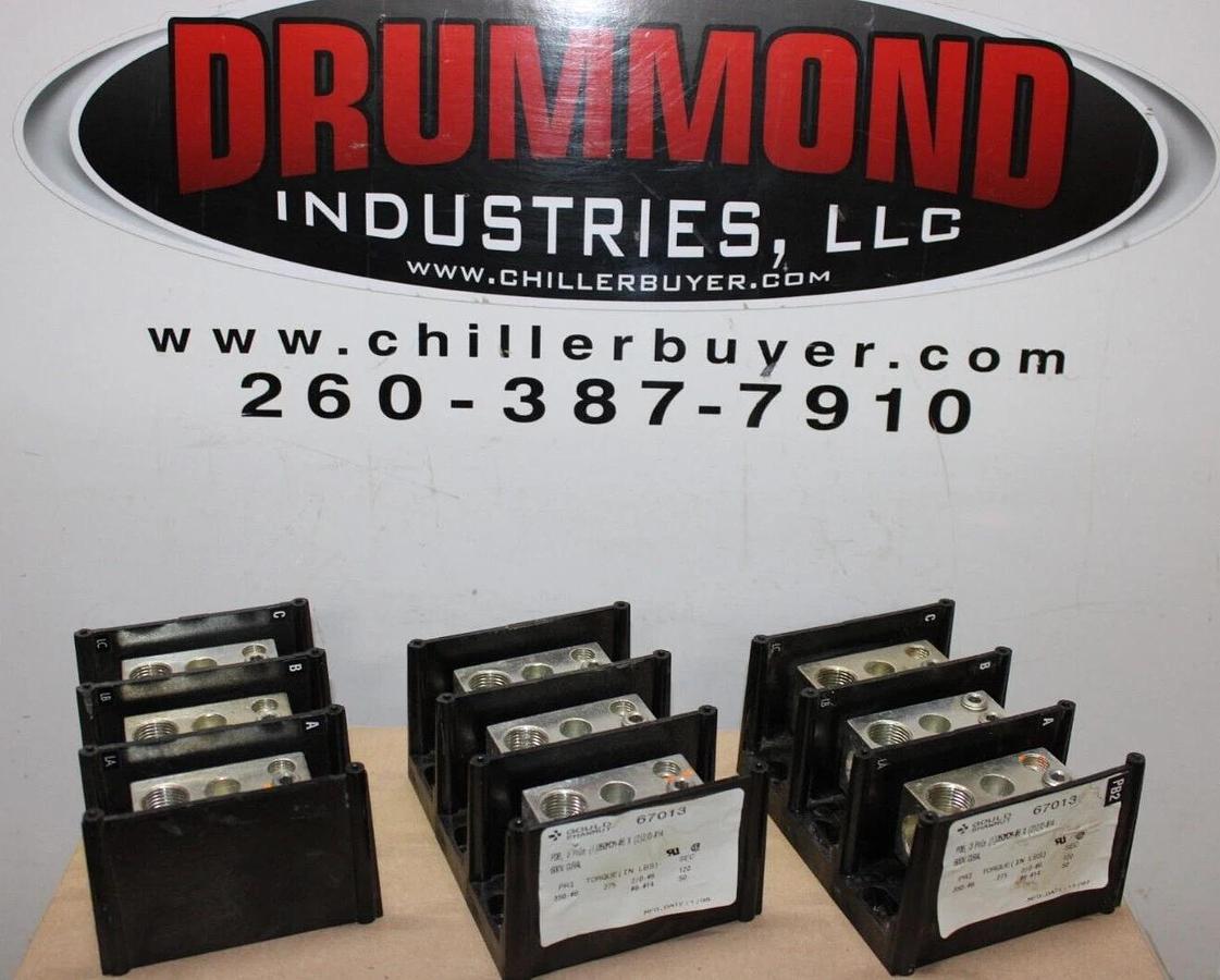 Used LOT OF 3 GOULD SHAWMUT TERMINATION LUG 67013 PDB 3-POLE 600 VOLT **WARRANTY**