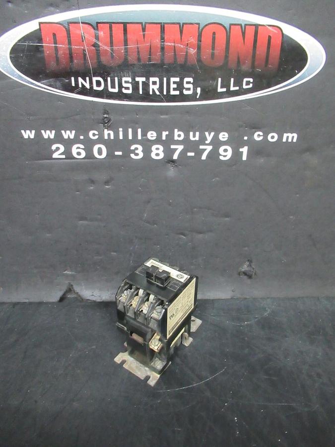 Used CUTLER-HAMMER INDUSTRIAL CONTROL RELAY BF22F 600 VOLT 10 AMP COIL: 120 V