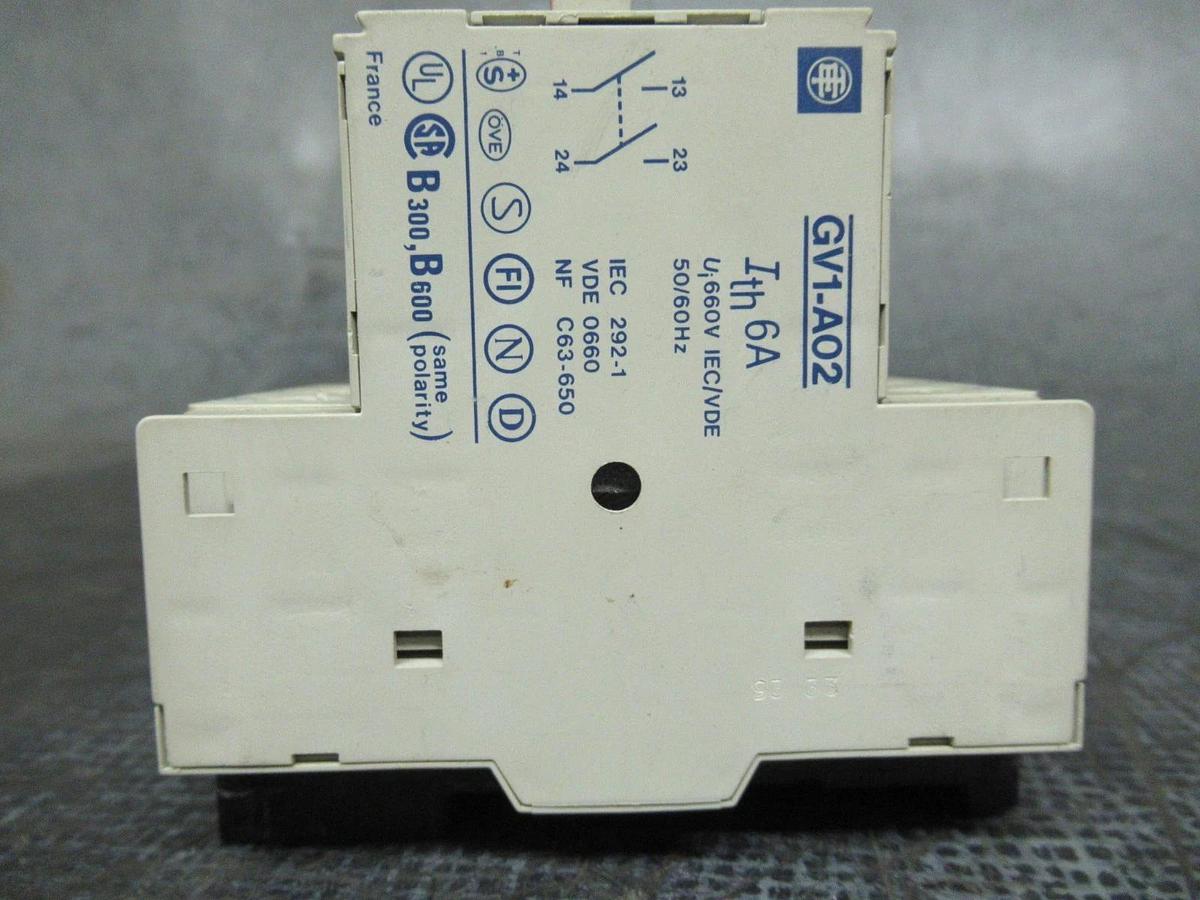 Used TELEMECANIQUE MANUAL MOTOR STARTER GV1-M06 600 VOLT 1-1.6 AMP 1 HP **WARRANTY**