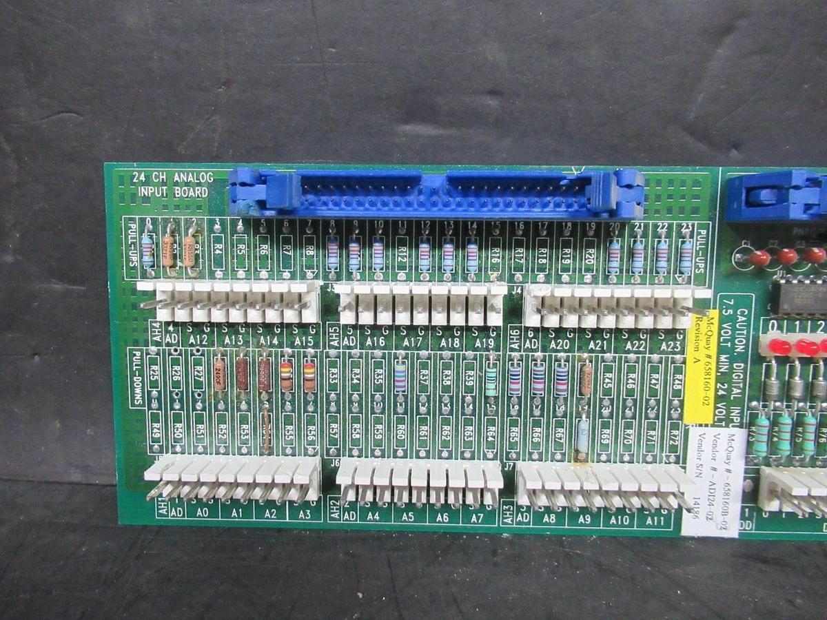Used MCQUAY CIRCUIT BOARD 006-000421-02 REV. B / 658160-02 REV. A **WARRANTY**