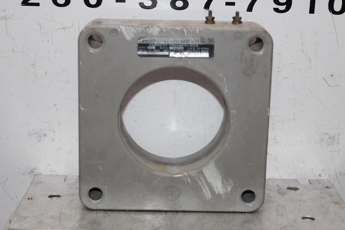 Used ELECTROMAGNETIC INDUSTRIES CURRENT TRANSFORMER 100-102 1000:5 25-400 HZ
