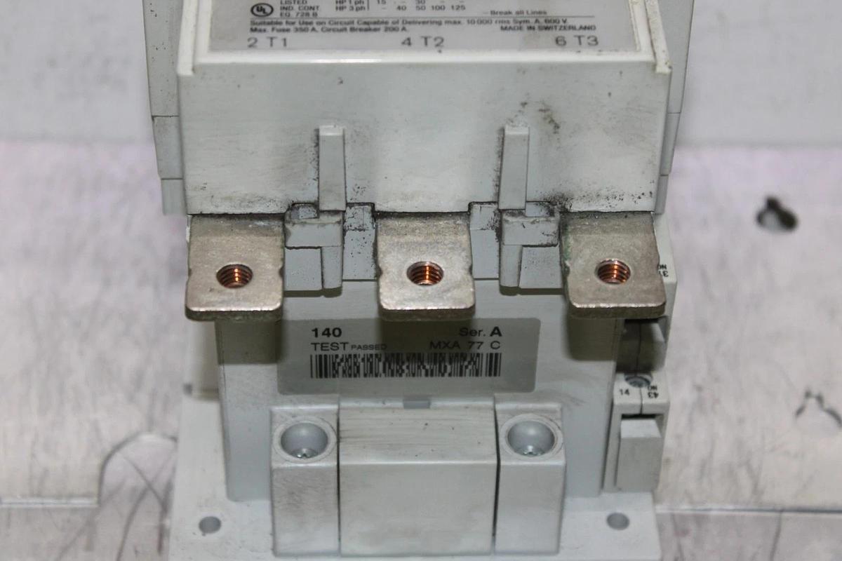 Used ALLEN BRADLEY CONTACTOR 100-D140 200 AMP 600 VAC 3-POLE 125 HP *WARRANTY*