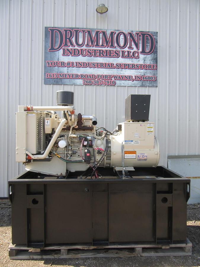 Used 60 KW DIESEL GENERATOR KATOLIGHT 120/240V RE-CONNECTABLE 786 HRS VIDEO WE SHIP