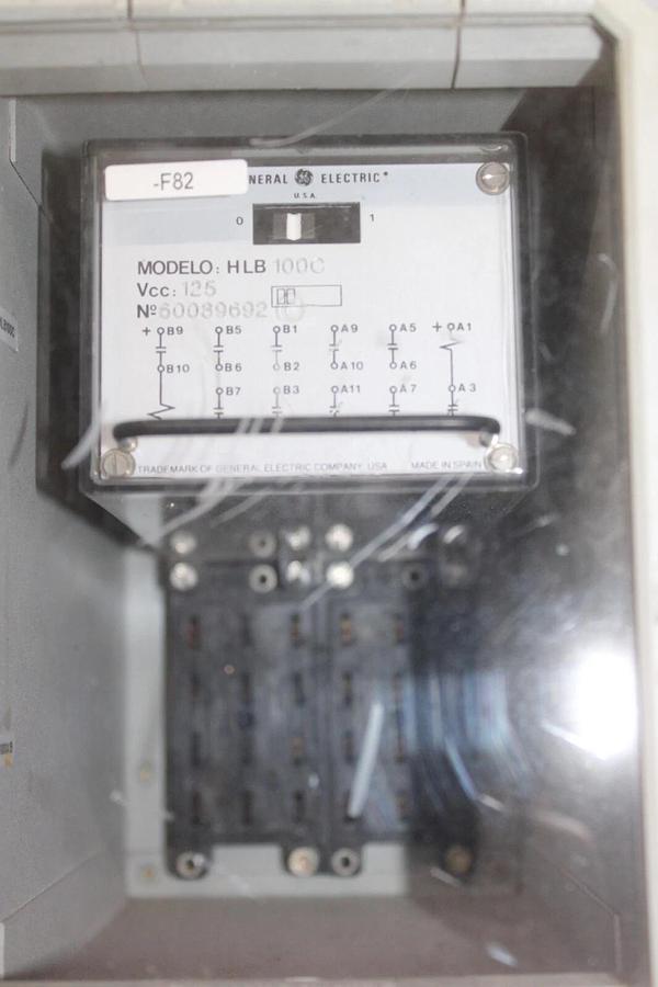 Used GENERAL ELECTRIC ENCLOSED RELAY HLB100C 125 VCC **WARRANTY INCLUDED**
