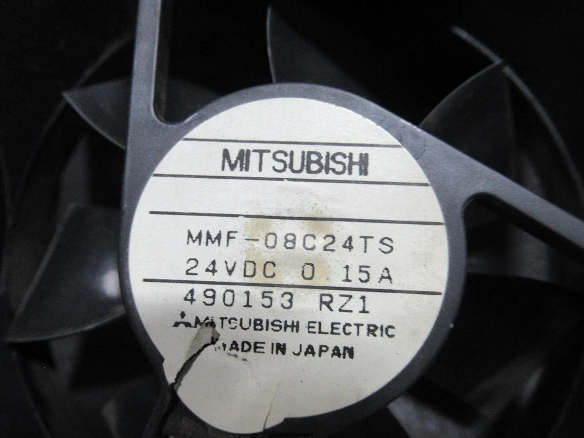 Used MITSUBISHI COOLING FAN MMF-08C24TS 24 VDC 0.15 AMP 490153-RZ1