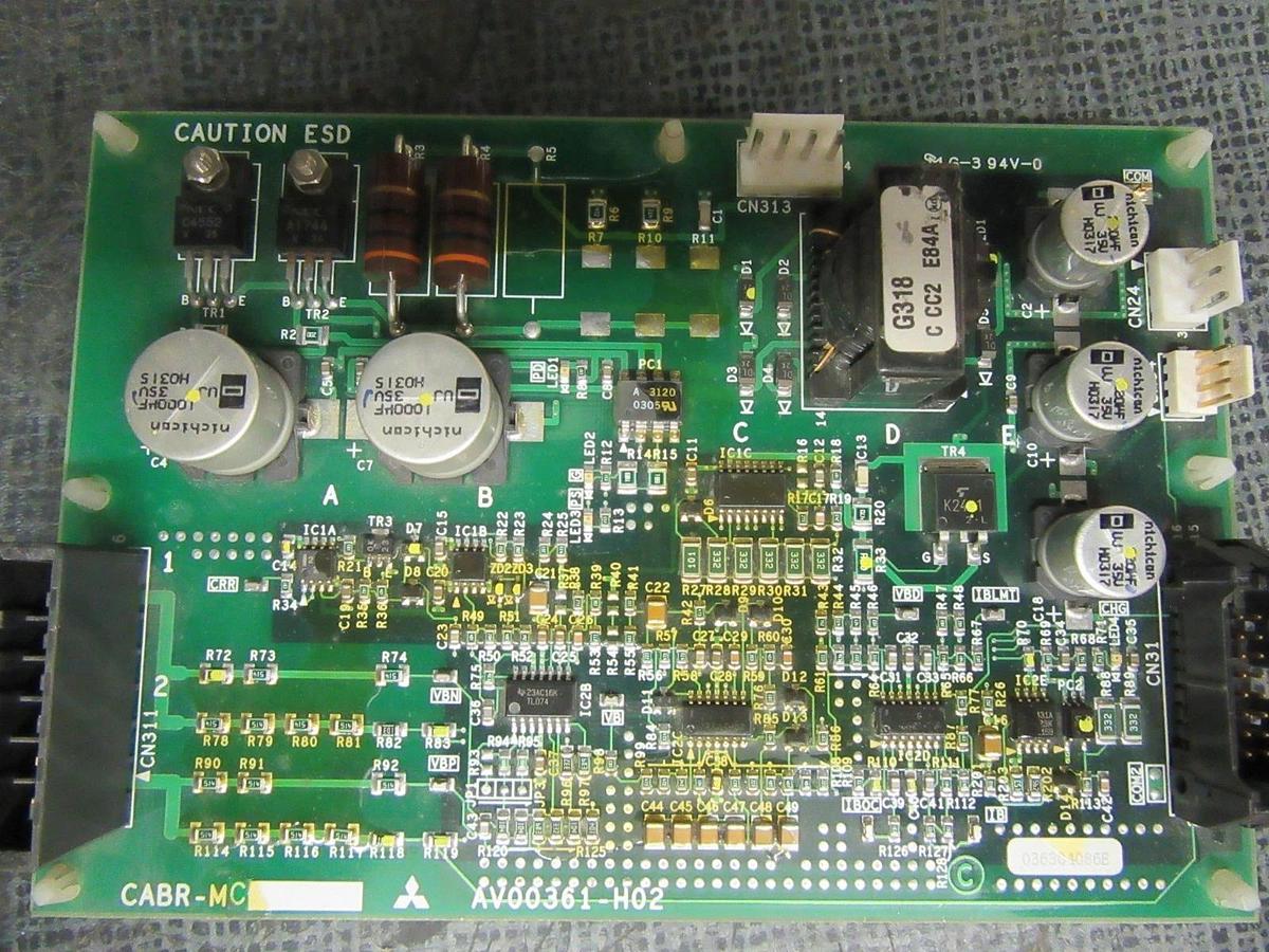 Used MITSUBISHI CABR-MC CIRCUIT BOARD AV00361-H02 036304086E MG-3 94V-0