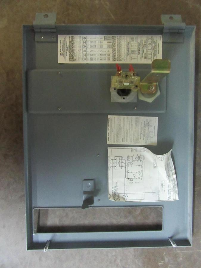 Used SQUARE D MCC FUSIBLE STARTER BUCKET 8998-NE-403 SER. B 12" MODEL: 4 NEMA 1