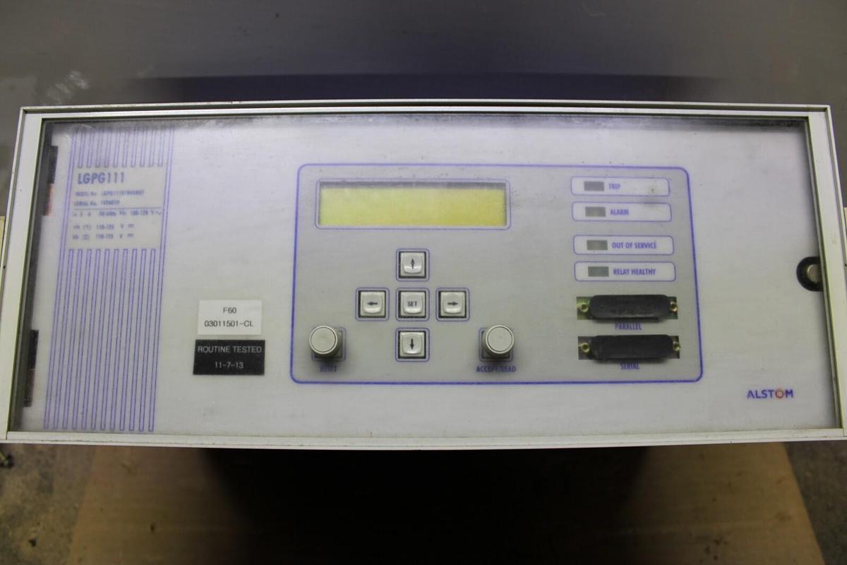 Used ALSTOM GENERATOR PROTECTOR RELAY LGPG11101R44MEF 5 AMP 120 VAC 125 VDC