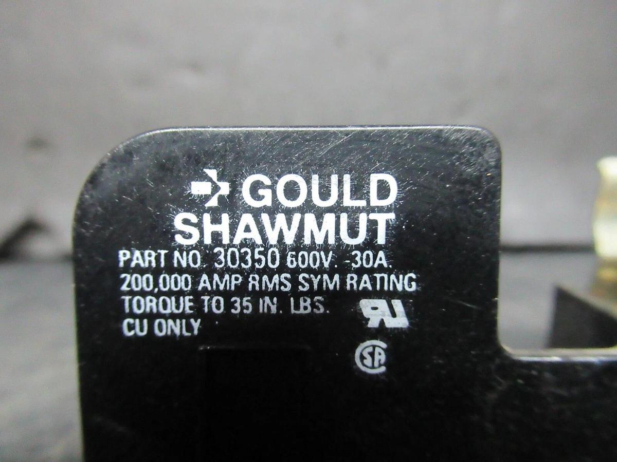 Used (3) GOULD SHAWMUT SINGLE POLE 30350 30 AMP 600 VOLT **WARRANTY INLCLUDED**