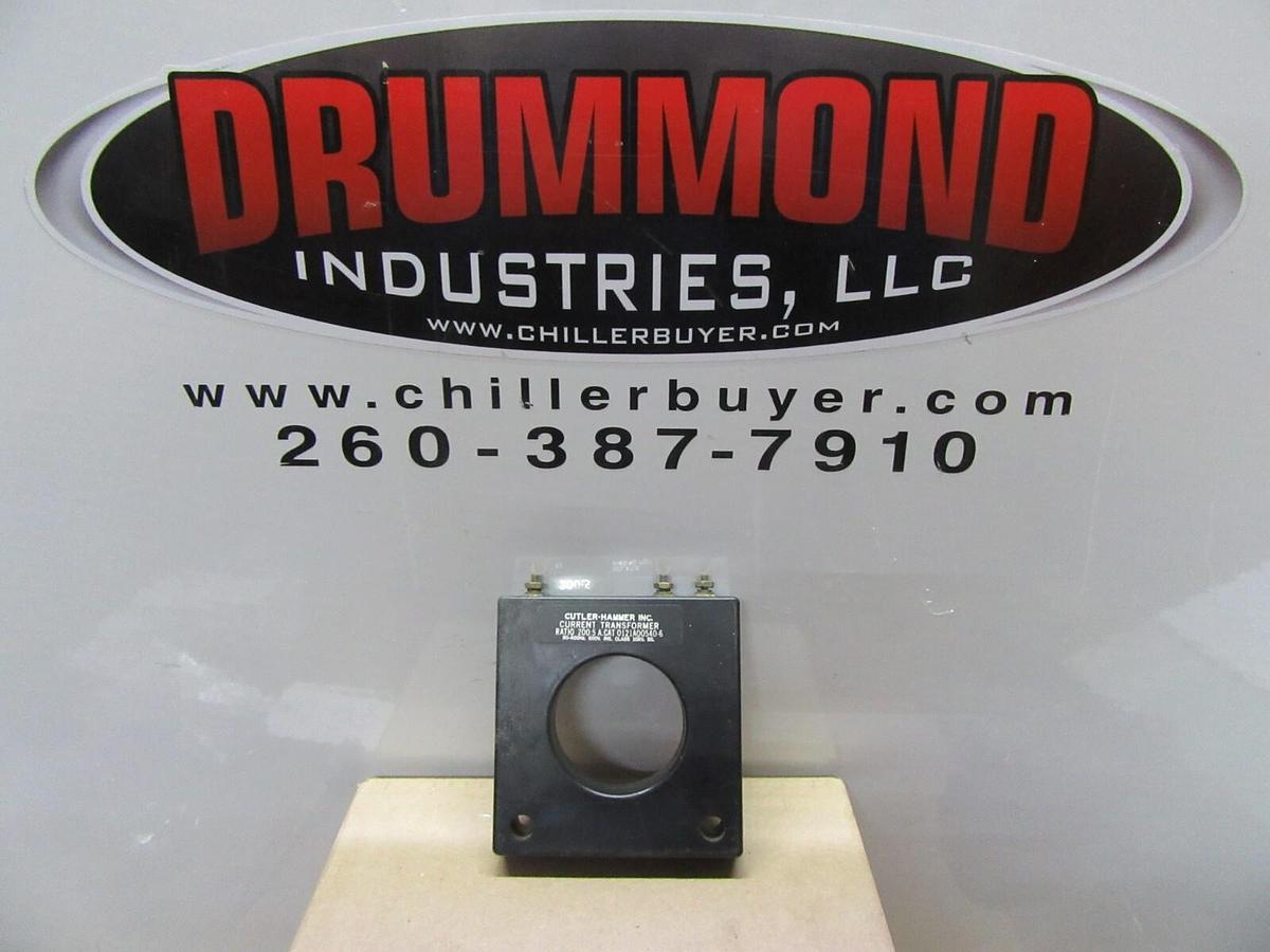 Used VUTLER HAMMER CURRENT TRANSFORMER 0121A00540-6 200:5A 50-400 HZ