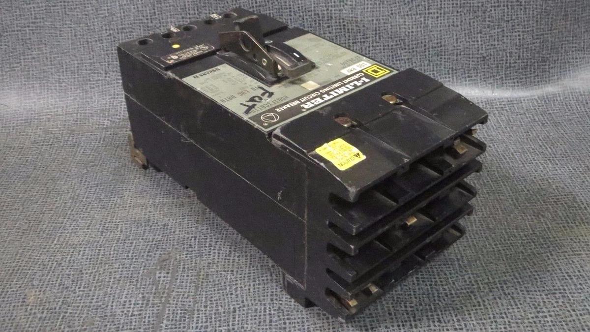Used SQUARE D I-LIMITER I-LINE CIRCUIT BREAKER 100 AMP 600 VAC 3 POLE MODEL IF36100