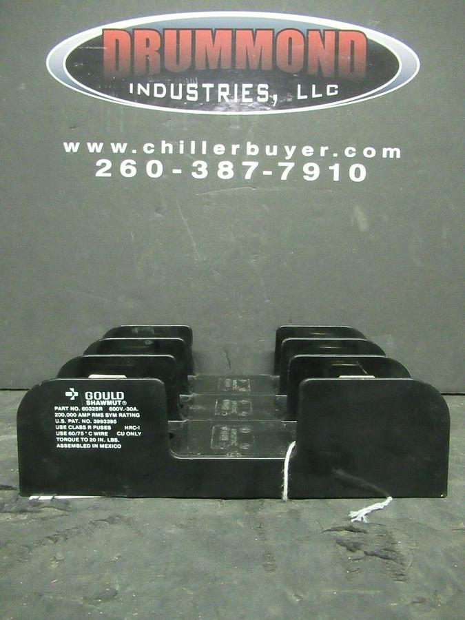 Used GOULD SHAWMUT FUSE HOLDER 60328R FOR 30 AMP 600 V CLASS R FUSES **WARRANTY**