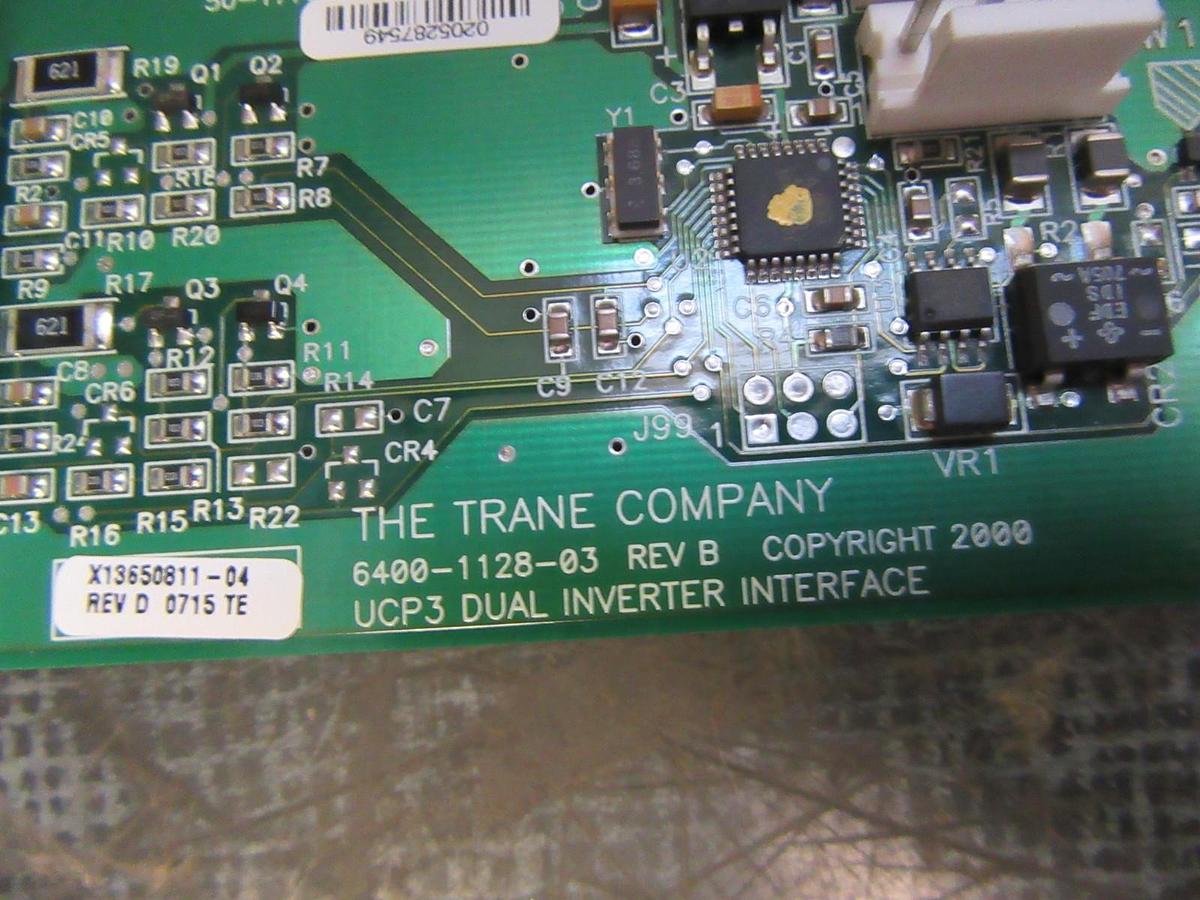 Used TRANE 6400-1128-03 REV B DUAL INVERTER INTERFACE CIRCUIT BOARD **WARRANTY**