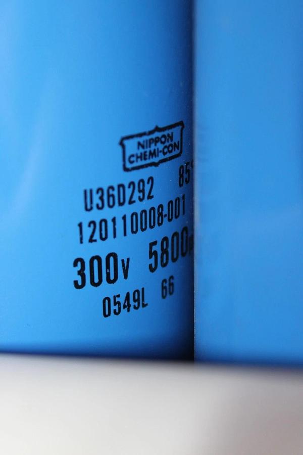 Used NIPPON CHEMI-CON CAPACITOR BANK U36D292 120110008-001 5800 uF 300 VOLT