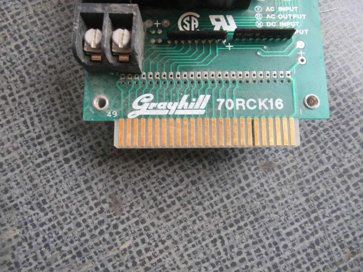Used GRAYHILL I/O CIRCUIT BOARD 70RCK16 **WARRANTY INCLUDED**