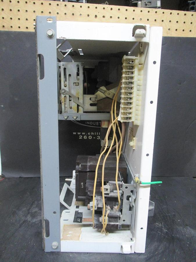 Used CUTLER HAMMER MOTOR CONTROL BUCKET 17" NEMA SIZE 2 STARTER A10DN0 35 AMP FUSES