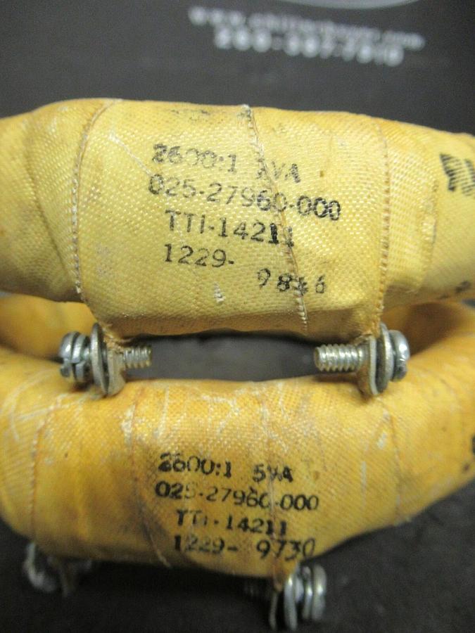 Used (3) YORK CT 025-27960-000 CURRENT TRANSFORMER TTI-14211 2600:1 5 VA **WARRANTY**