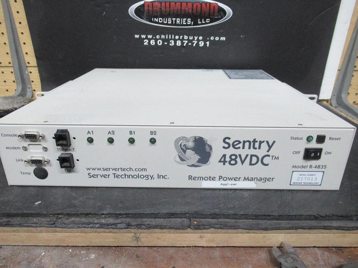 Used SERVER TECHNOLOGY SENTRY REMOTE POWER SAVER R-4835-0-4 48 VDC 100 AMP